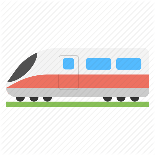 Bullet Train Free Icon 1 - High-speed Rail (512x512)
