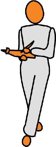 Man, Checking, Checklist, Clipboard, Figure, Pen - Man (250x500)