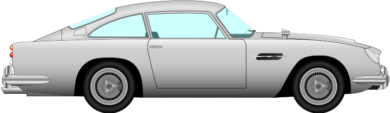 28 Collection Of Silver Car Clipart - Aston Martin (800x263)