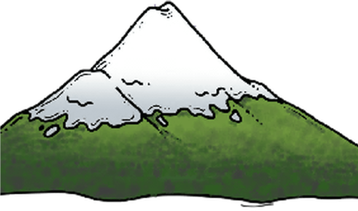 Himalaya Clipart Green Mountain - Clip Art (1200x715)