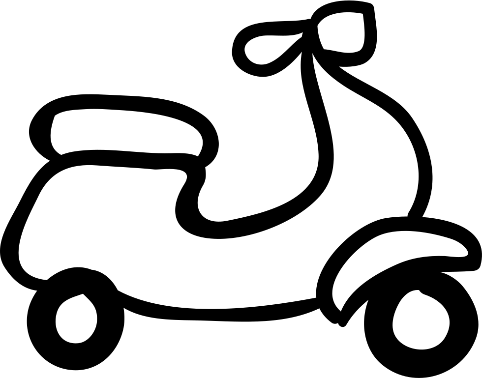 Motorcycle Hand Drawn Outline Comments - Outline Picture Of A Motorbike (980x769)