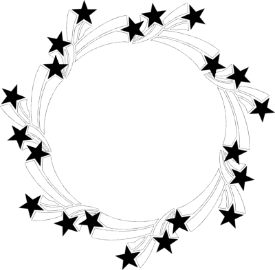 Fun Border Clipart - Stars Clipart Black And White Border (400x393)