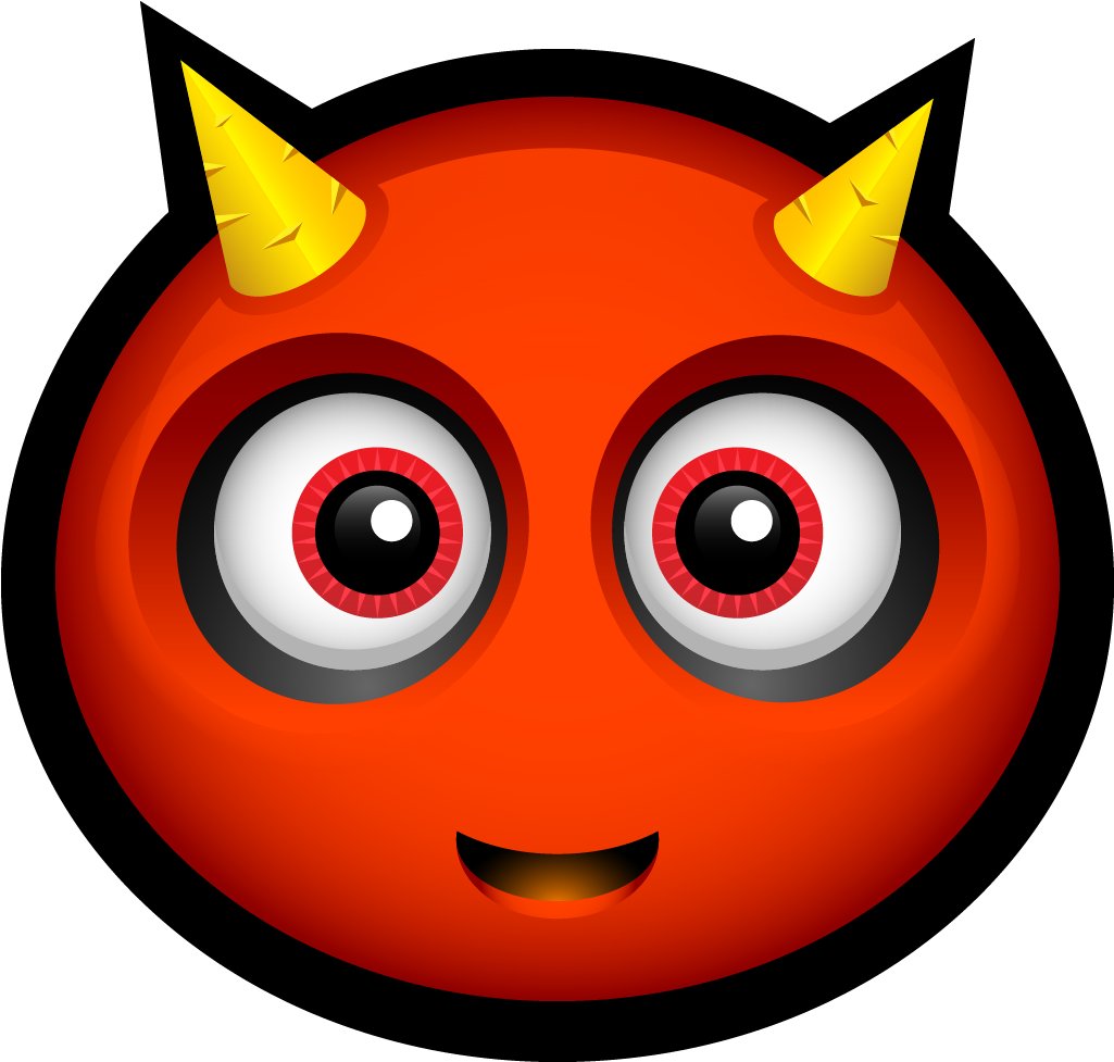 Dioblo Clipart Baby Devil - Monster Face Icon (1024x1024)
