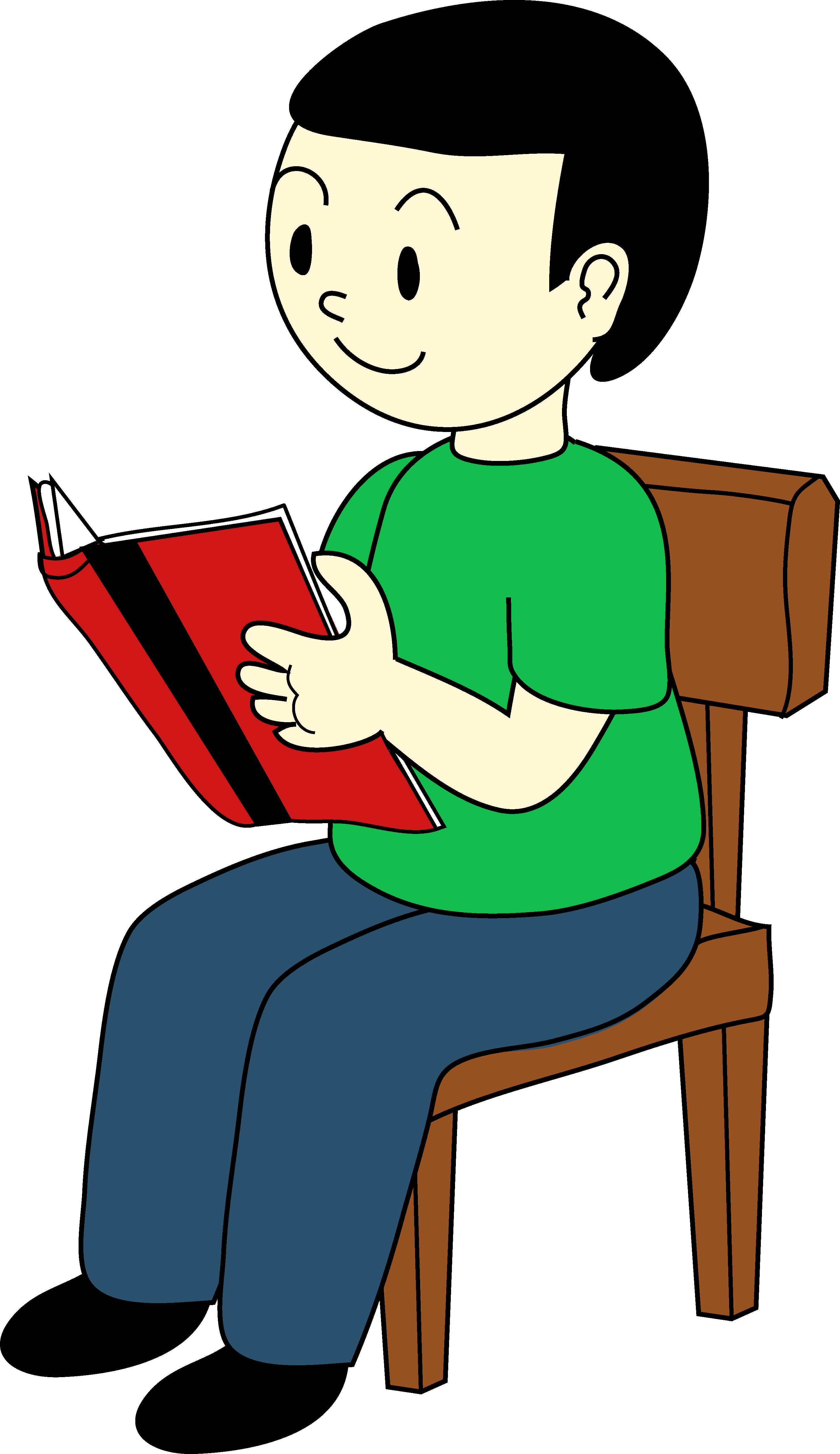 Sit Clipart - Sat On A Chair (2961x5126)