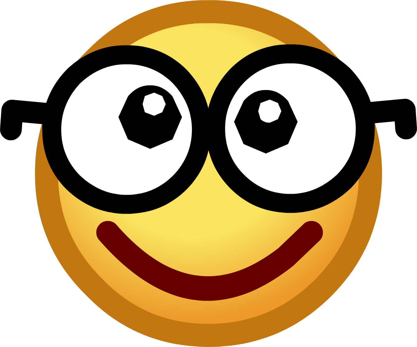 Free Clip Art Tea Cup - Emoticono Con Gafas De Vista (1338x1114)