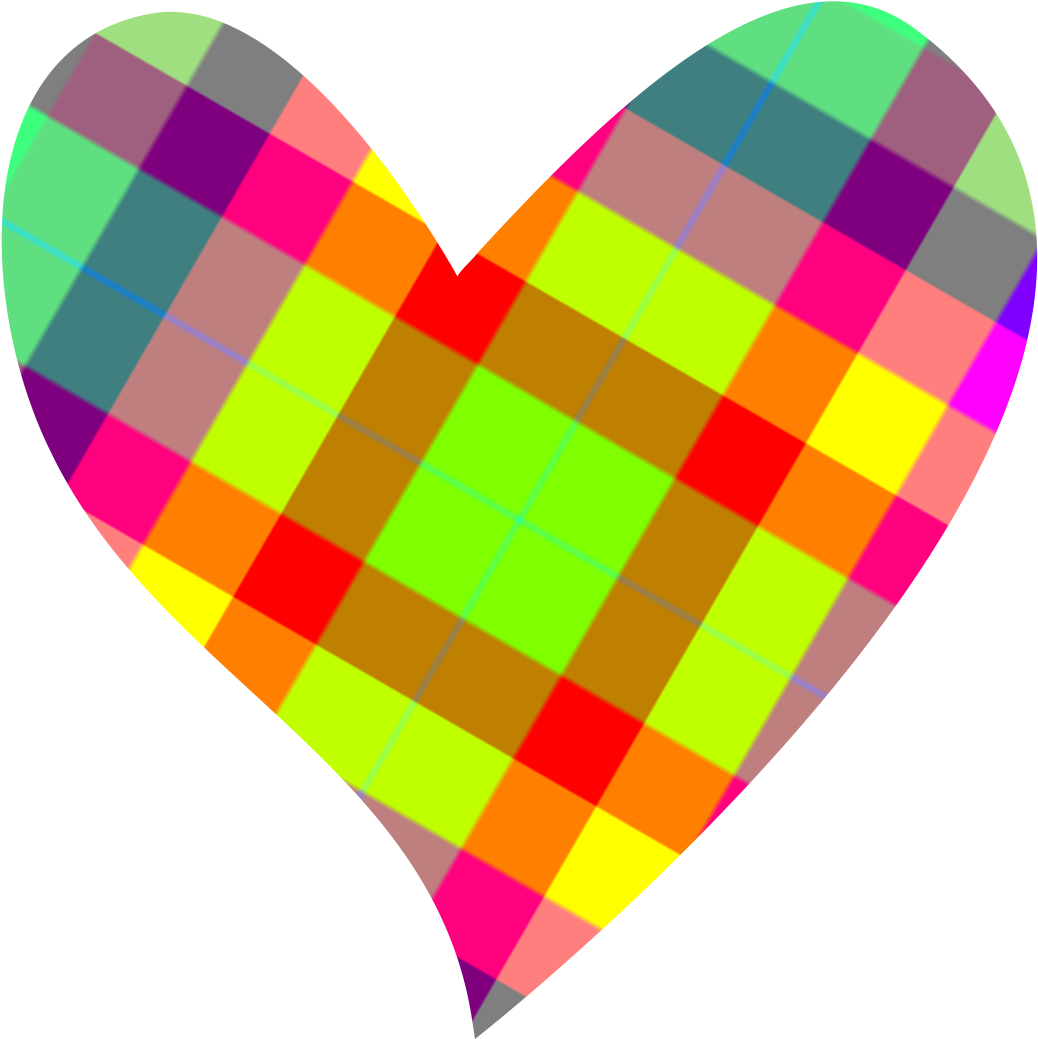 Image Of Heart Shaped Clip Art Medium Size - Colorful Heart Clip Art (1200x1200)
