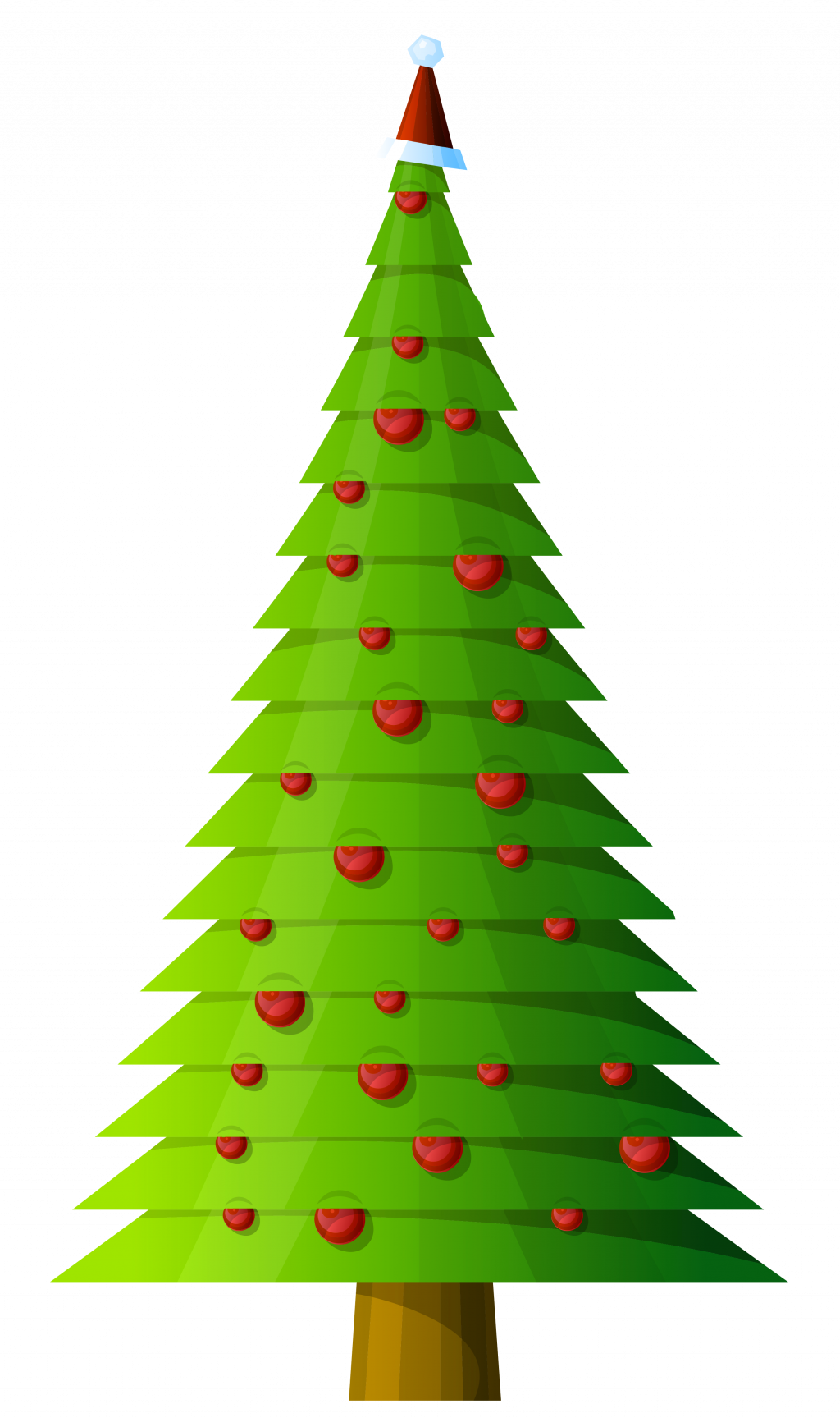 Christmas ~ Christmas Tree Clip Art Free Printable - Tall Christmas Tree Clipart (1024x1727)