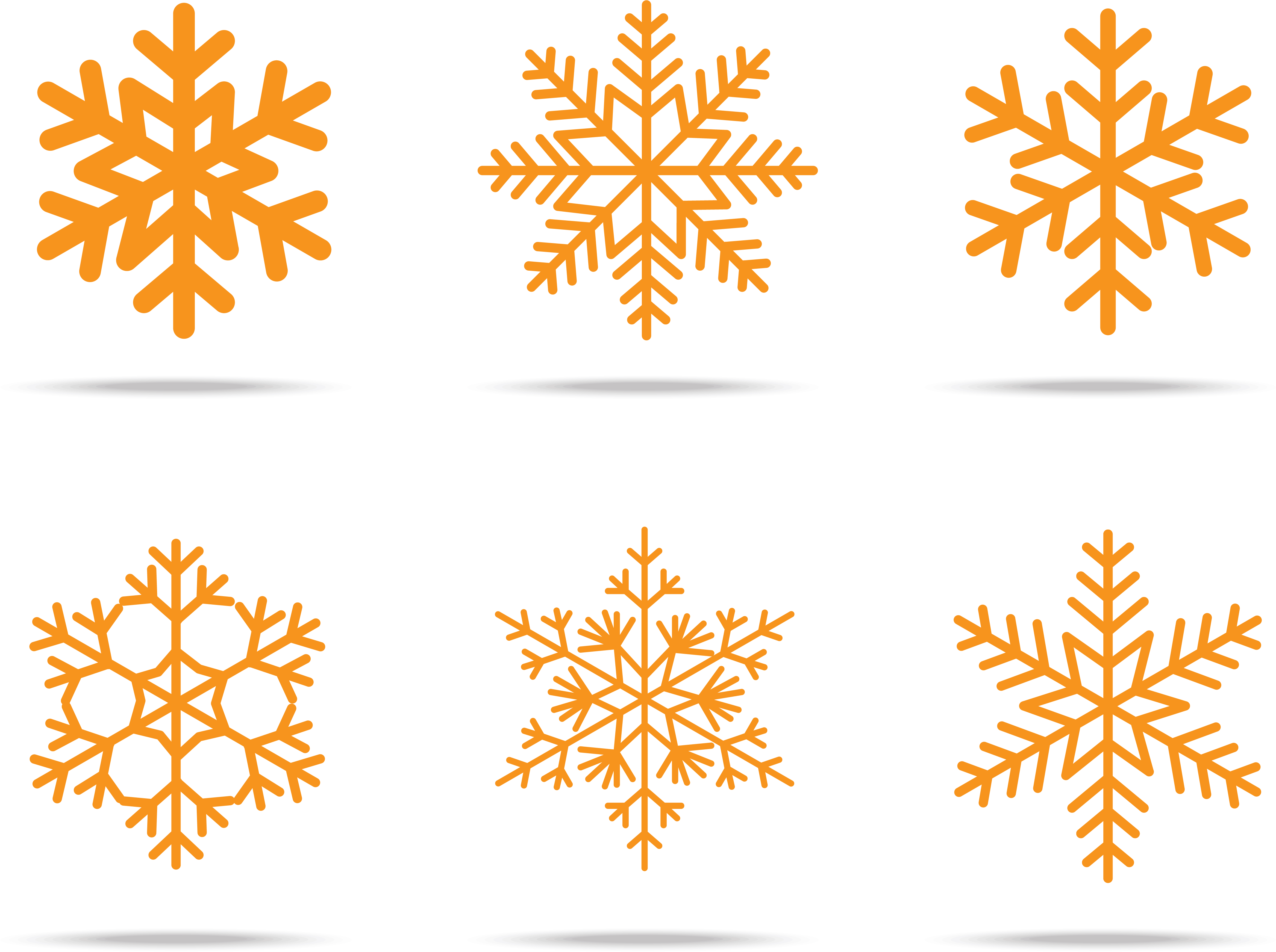 Snowflake Winter Pattern - Vector Graphics (4731x3487)