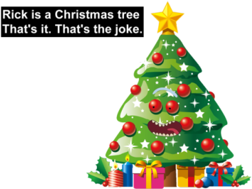Rick And Morty Christmas Tree - X Mas Tree Clip Art (500x281)
