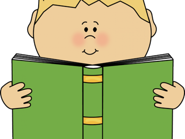 Reading A Book Clipart - Reading Books Clip Art (640x480)