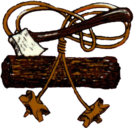 Axe Clipart Wooden Log - Boy Scout Wood Badge (439x420)