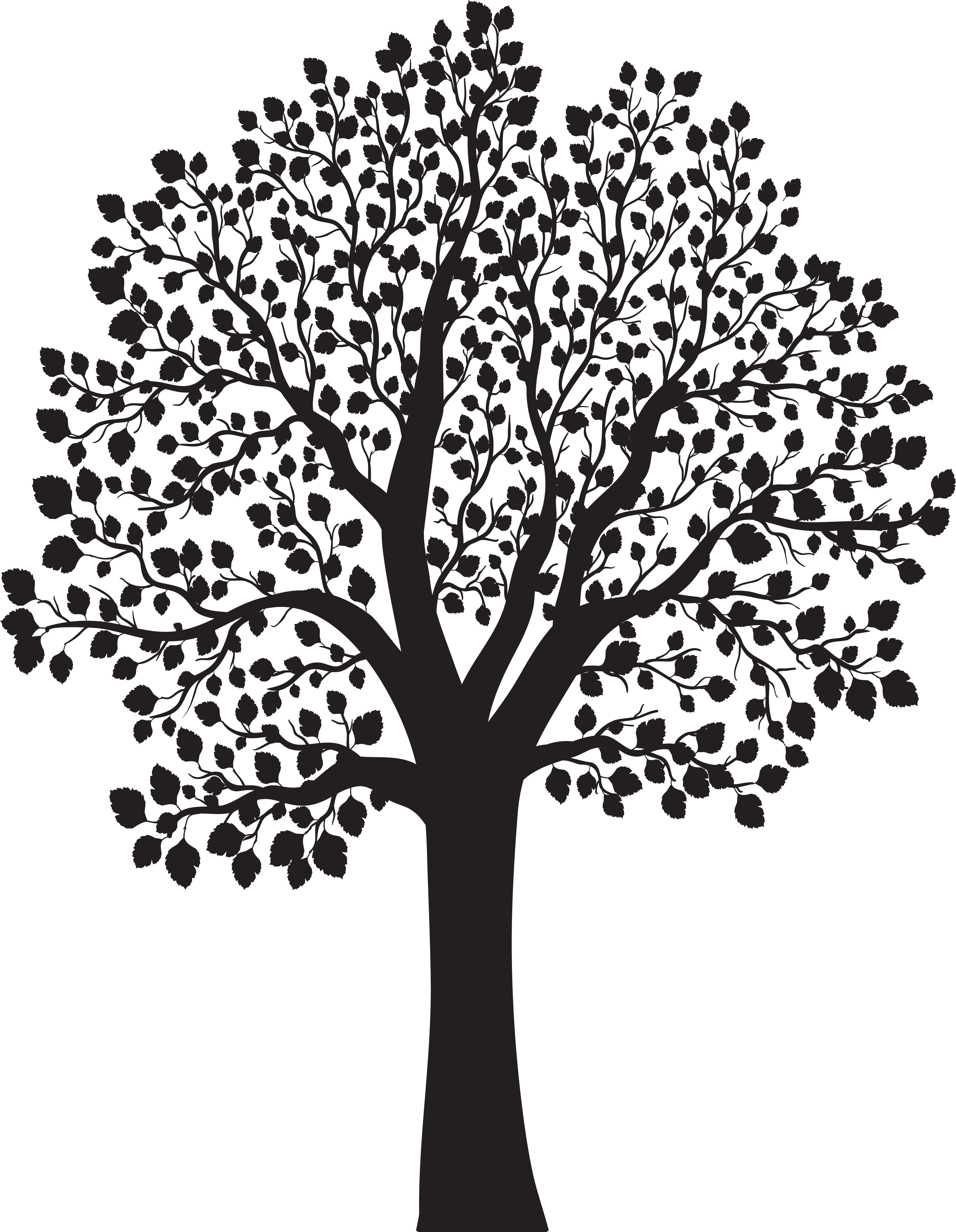 Tree Silhouette Png Clip Art Image - Tree Silhouette Png Clip Art Image (6183x8000)