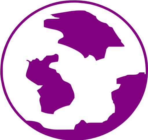 Earth Clipart Purple - Purple Globe Icon Png (512x512)