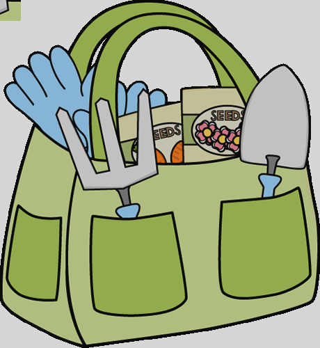 Garden Clip Art Gardener Clip Art - Gardening Tools Clipart (460x500)