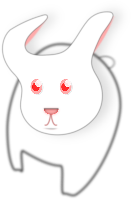 Curious Face, White, Cartoon, Bunny, Cute, Pet, Curious - Rabbit (432x640)