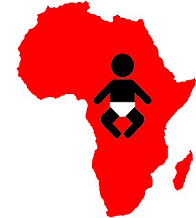 World Malaria Day Sunmap Treatment - Africa Map (385x367)