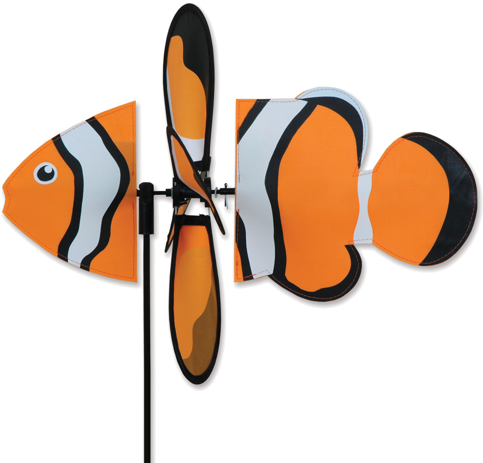 Petite Clownfish Spinner - Premier Kites & Designs Dog Wind Spinner Pug (1024x1024)