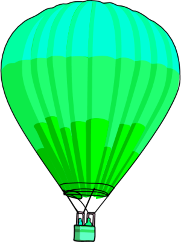 Vector Clip Art - Hot Air Balloon Clip Art (600x800)