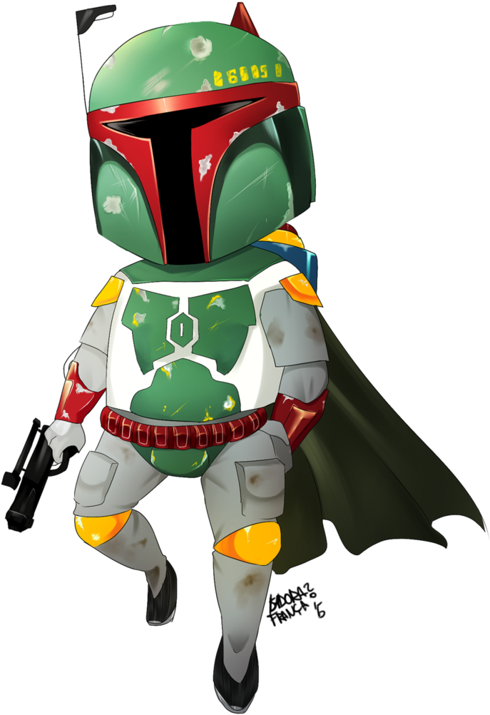 Boba Fett Chibi Png (774x1032)