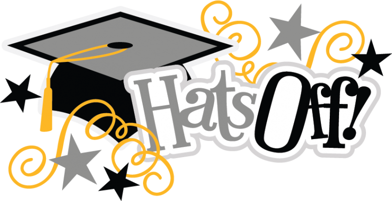 Graphics For Middle School Graduation Graphics - Hats Off To The Graduate (800x412)