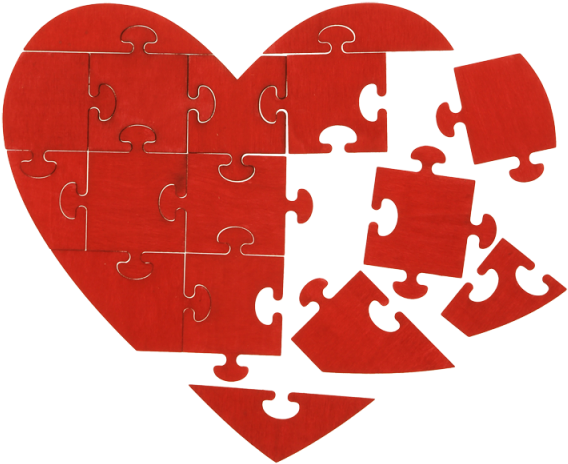 Diy Puzzle "heart" - Eduplay 210223 Heart Puzzle (2-piece) (600x504)