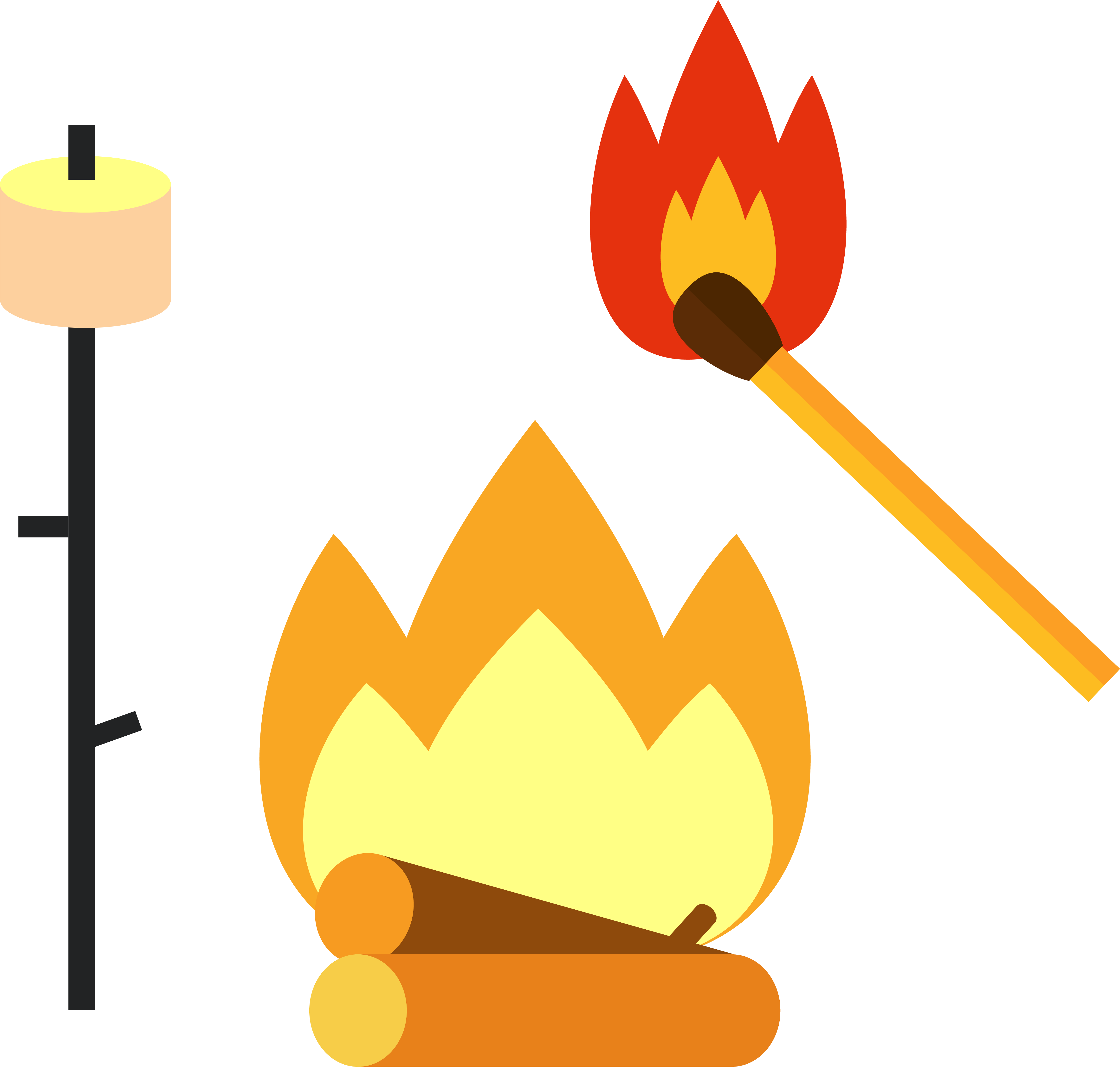 Campfire Royalty-free Shutterstock Icon - Fogata Vector (4653x4434)