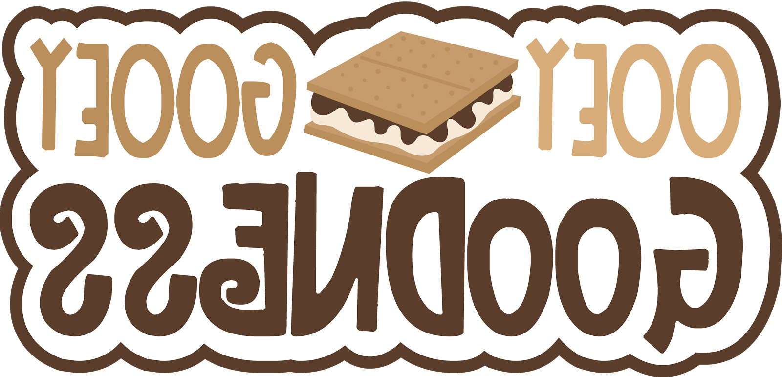 Smores Clip Art - Chocolate (1600x771)