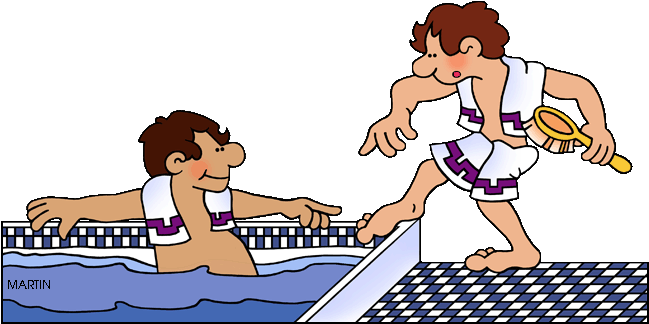 Ancient Clipart Roman Baths - Roman Baths Clipart (648x338)