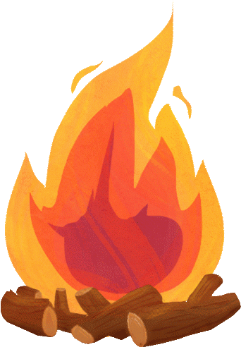 Cartoon Campfire Gif - Campfire Gif Transparent Background (700x500)