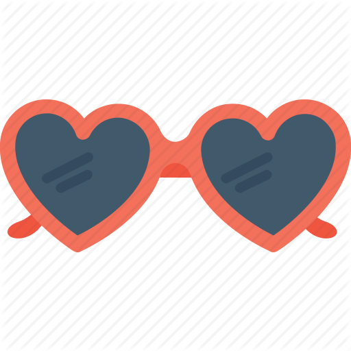 Glasses Heart Cliparts - Heart Glasses Png (512x512)