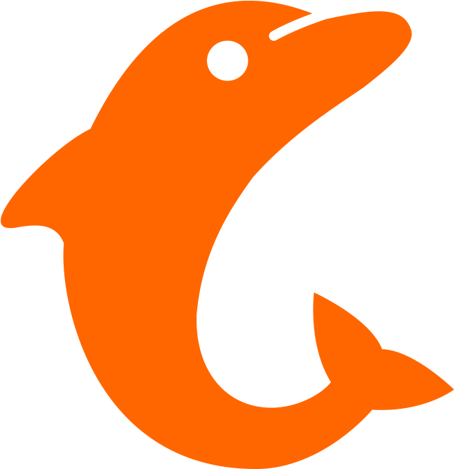 Orange Delfin (900x900)
