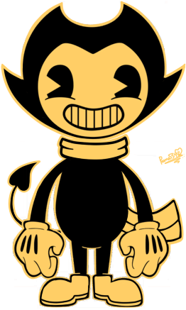 Andy's Cardboard Version By Amazing Girl Forever - Bendy And The Ink Machine Cutout (306x513)