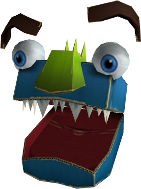 3d - Roblox Cardboard Monster Hat (512x512)