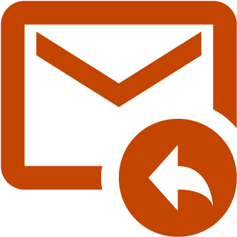 Orange Email Icon - Icon (400x400)