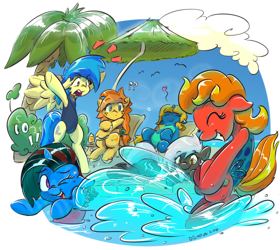 Pretty Pony Pool Party Part 2 By Dilarus - Mlp Pool Base (925x864)