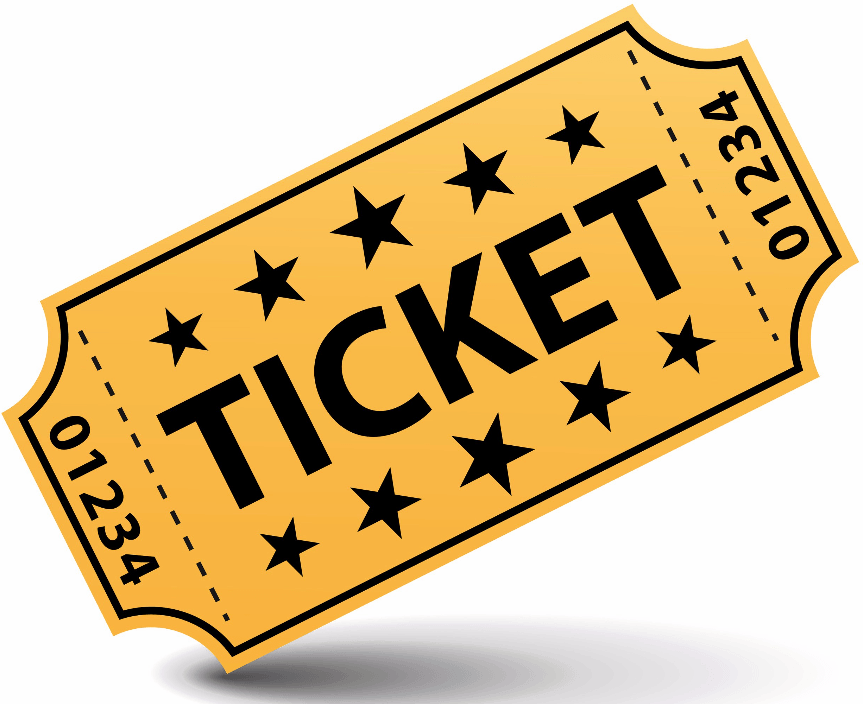 Raffle Ticket Clipart (863x704)