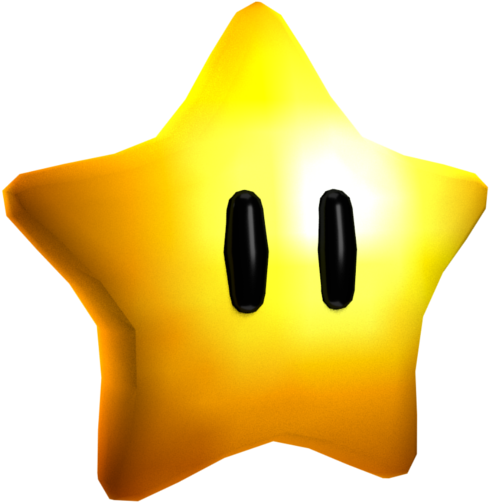 Mario Star Png Image Background - Power Star Mario Galaxy (750x650)