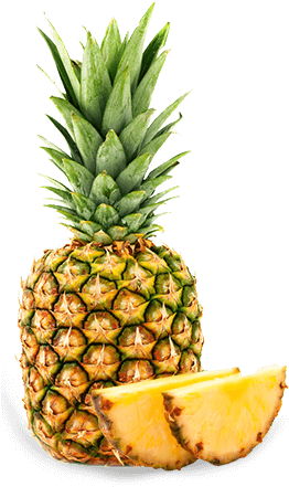 Pineapple Fruit - Pine Apple White Background (369x448)
