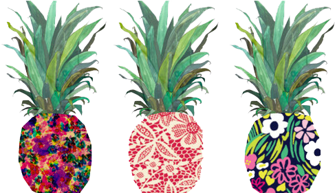 The Walking Dead Clipart Tumblr Transparent - Pineapple Stickers (500x280)
