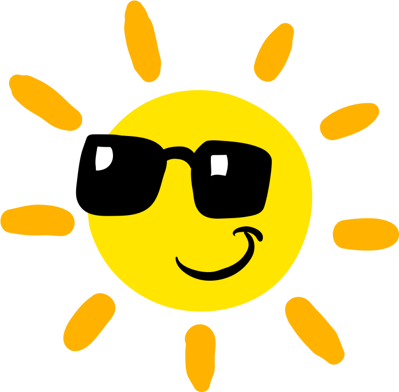 Light Animation Euclidean Vector - Sun With Sunglasses Png (1000x1000)