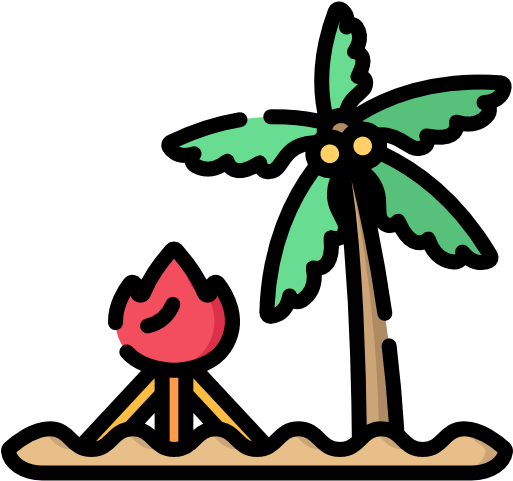 A Bonfire On The Beach, Png V - Texas (512x512)