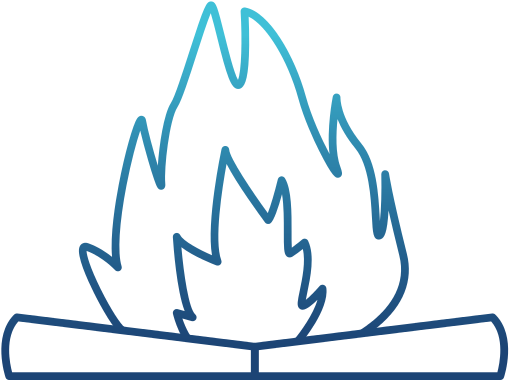 Camping Bonfire Isolated - Camping (550x550)