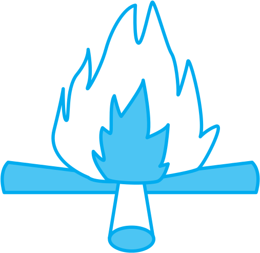 Camping Bonfire Isolated - Graphic Design (550x550)