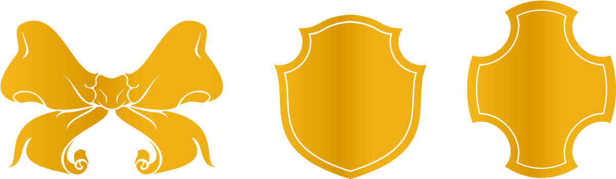Butterfly Golden Shield Vector - Heraldry (1299x796)