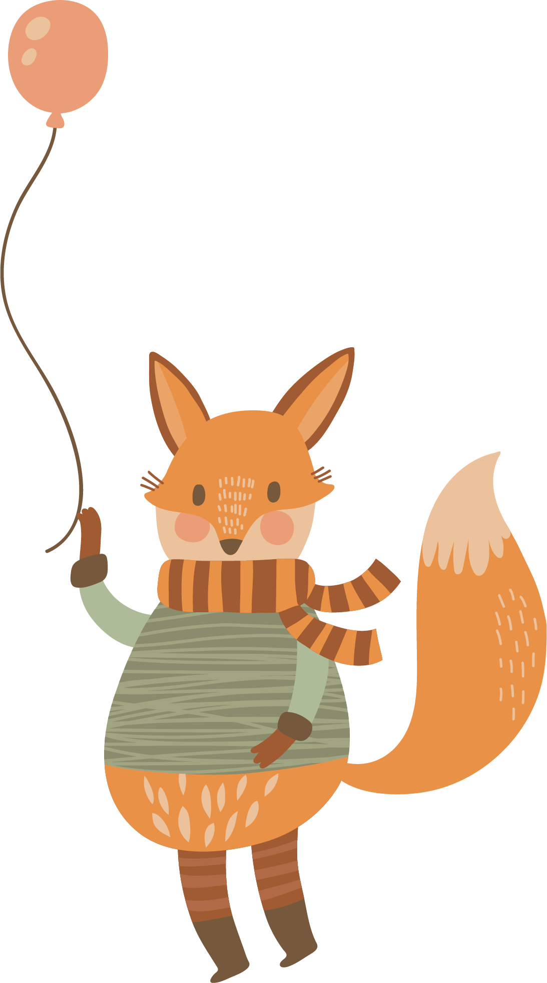Euclidean Vector Fox Clip Art - Messages For The Birthday Boy: Birthday Books For Boys, (1093x1962)