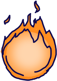 While Doing The Animation I Tried Illustrate The Fire - Power Up Transparent Gif (325x395)