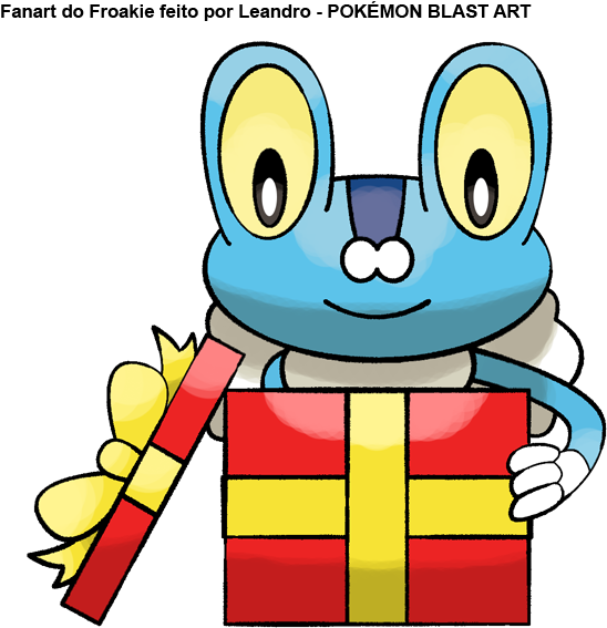 Froakie By Pokemon Blast Art - Cartoon (621x585)