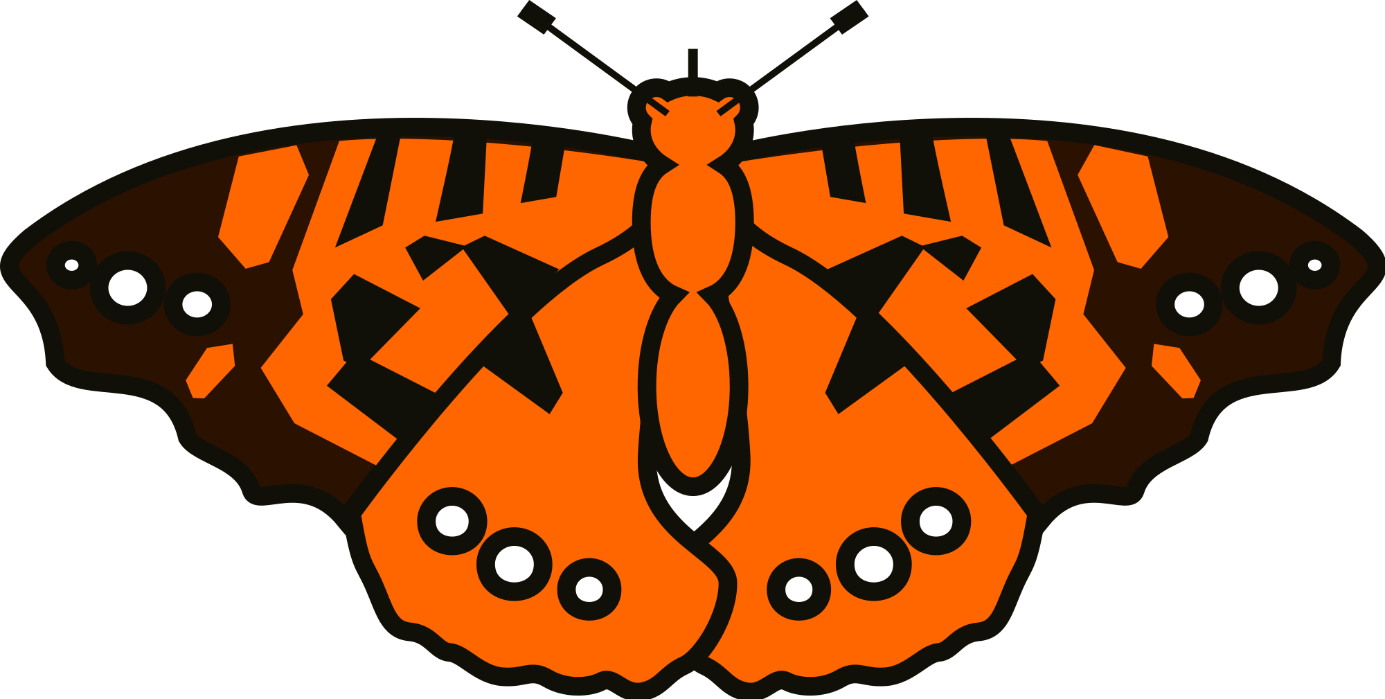 Monarch Butterfly Clipart 29, Buy Clip Art - Monarch Butterfly Clipart 29, Buy Clip Art (2000x1009)