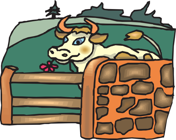 Animal Pastures Clip Art (600x480)