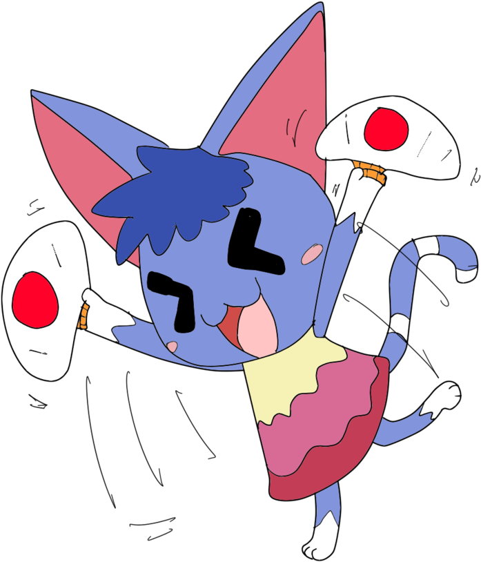 Starring A Blue Cat From Animal Cross By Sp19047 - Cat (769x1039)